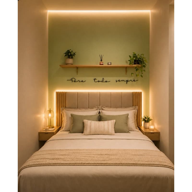 Kit Com Até 12 Peças Cabeceira Modular 20X40 + Painel Ripado MDF Para Cama 10x40 Envio Full