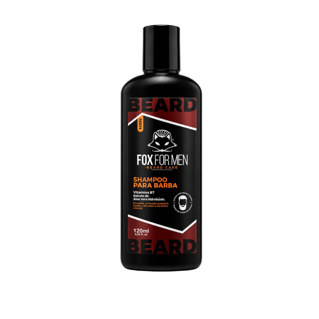 Shampoo Para Barba Fox For Men 120ml Crescimento e Hidratação
