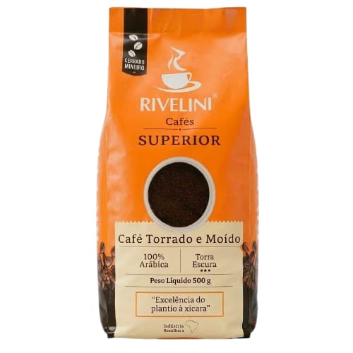 Café Superior 100% Arábica Torrado e Moído 500g | Rivelini Cerrado Mineiro