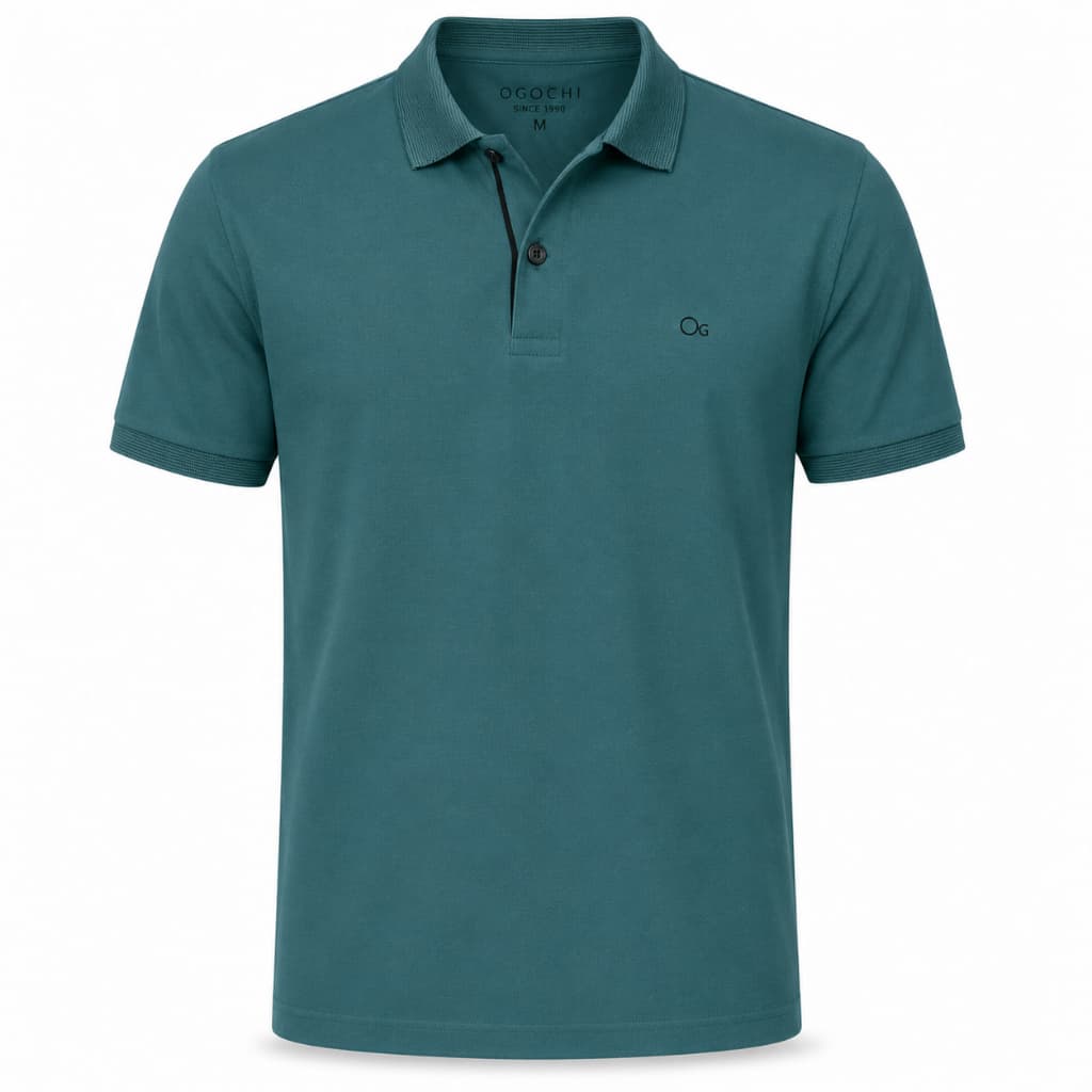 Camisa Gola Polo Ogochi Masculina Piquet Algodão Confortável