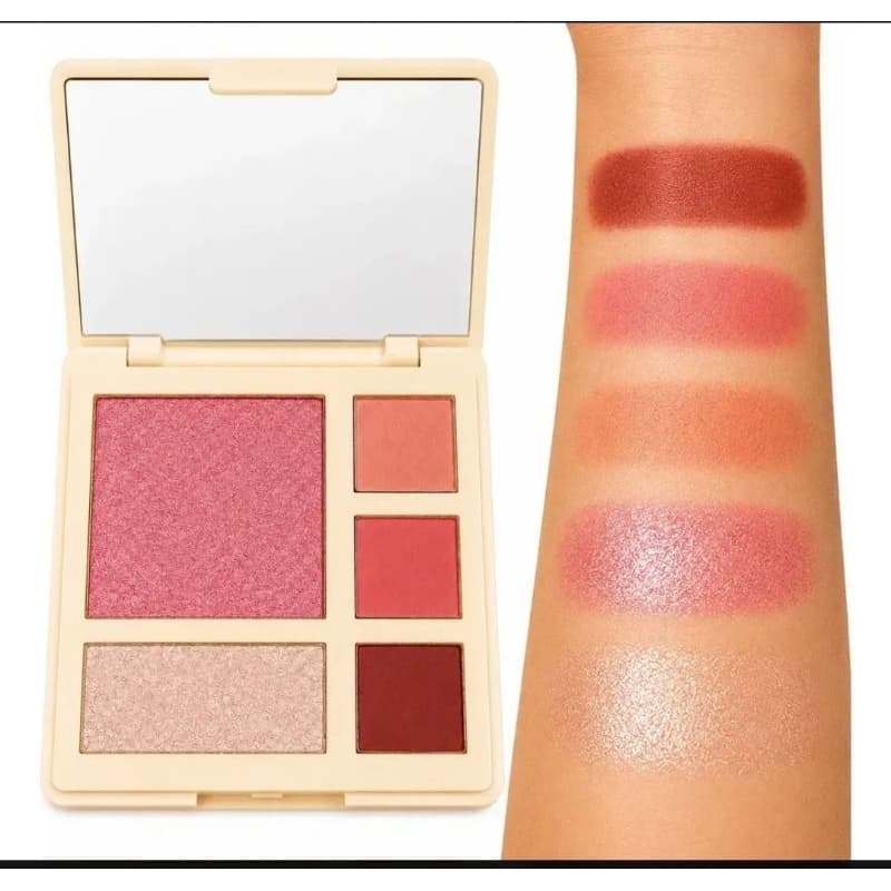 Paleta De Blush, Iluminador e Sombra Ruby Rose Glass Glam- Multifuncional