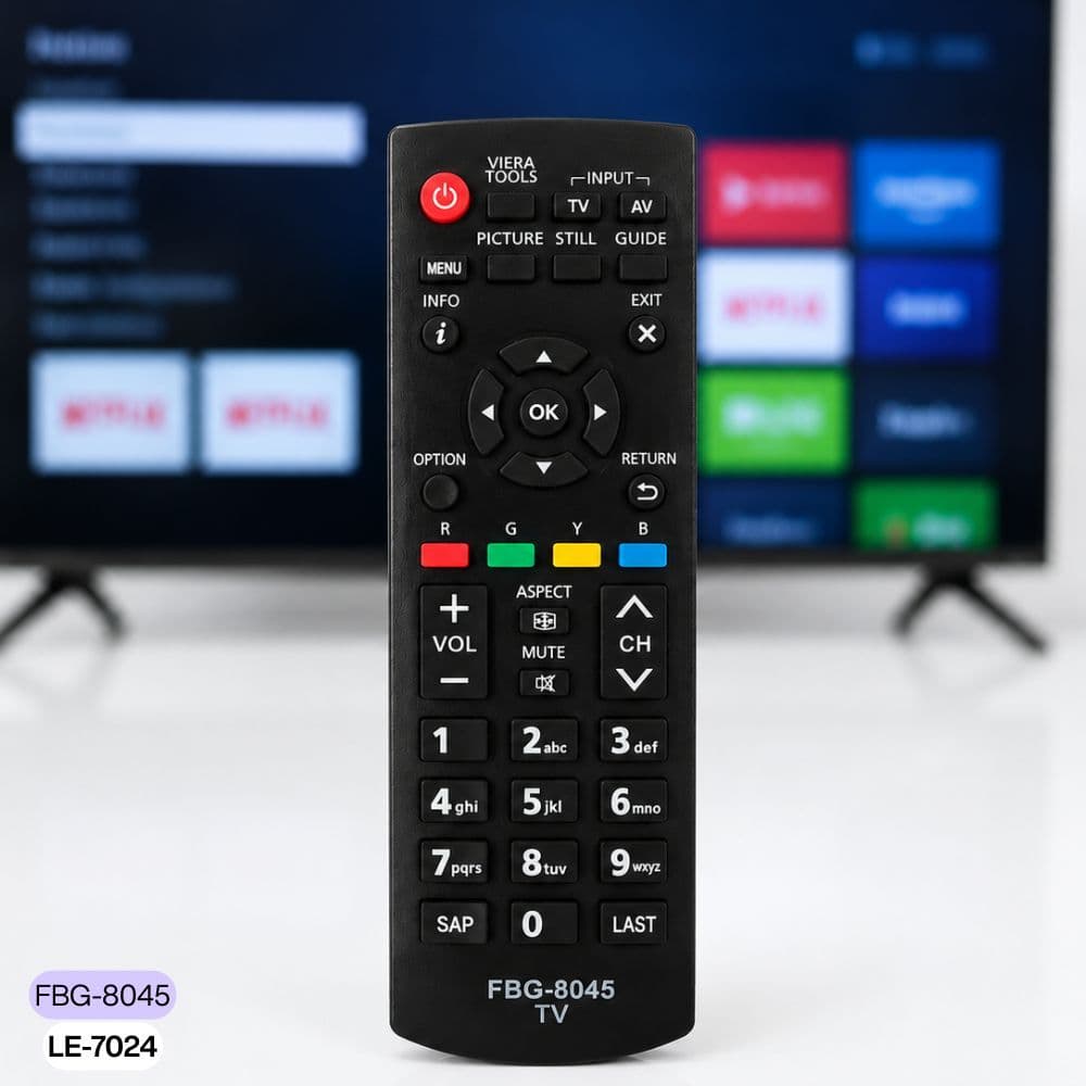 Controle Remoto Tv Panasonic Viera  Le-7024 Fbg - 8045 Tc-40d400b Tc-32d400b  Tnq2b5302 Tc-l32s20b Tc-l42s20b.