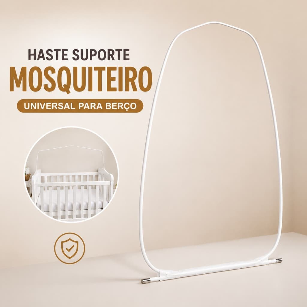 Suporte Arco Berço  Mosquiteiro Bebê Instalação Fácil