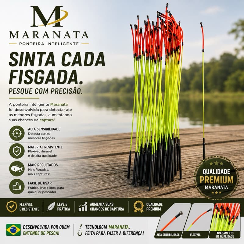 Ponteira de pesca inteligente Kit com 5 und para vara telescópica