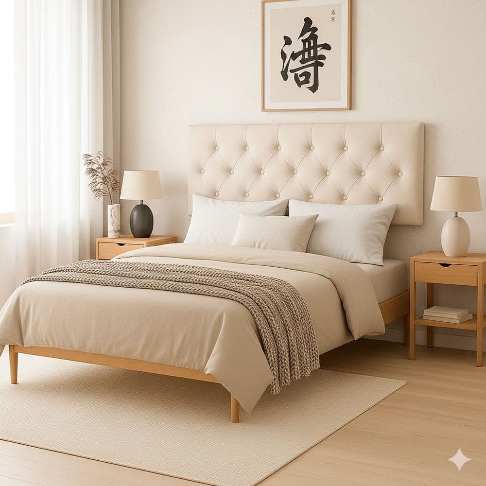 Cabeceira Dubai Luxo Capitonê Estofada Cama Box Casal 1,40 1,60m Painel Moderna Suede