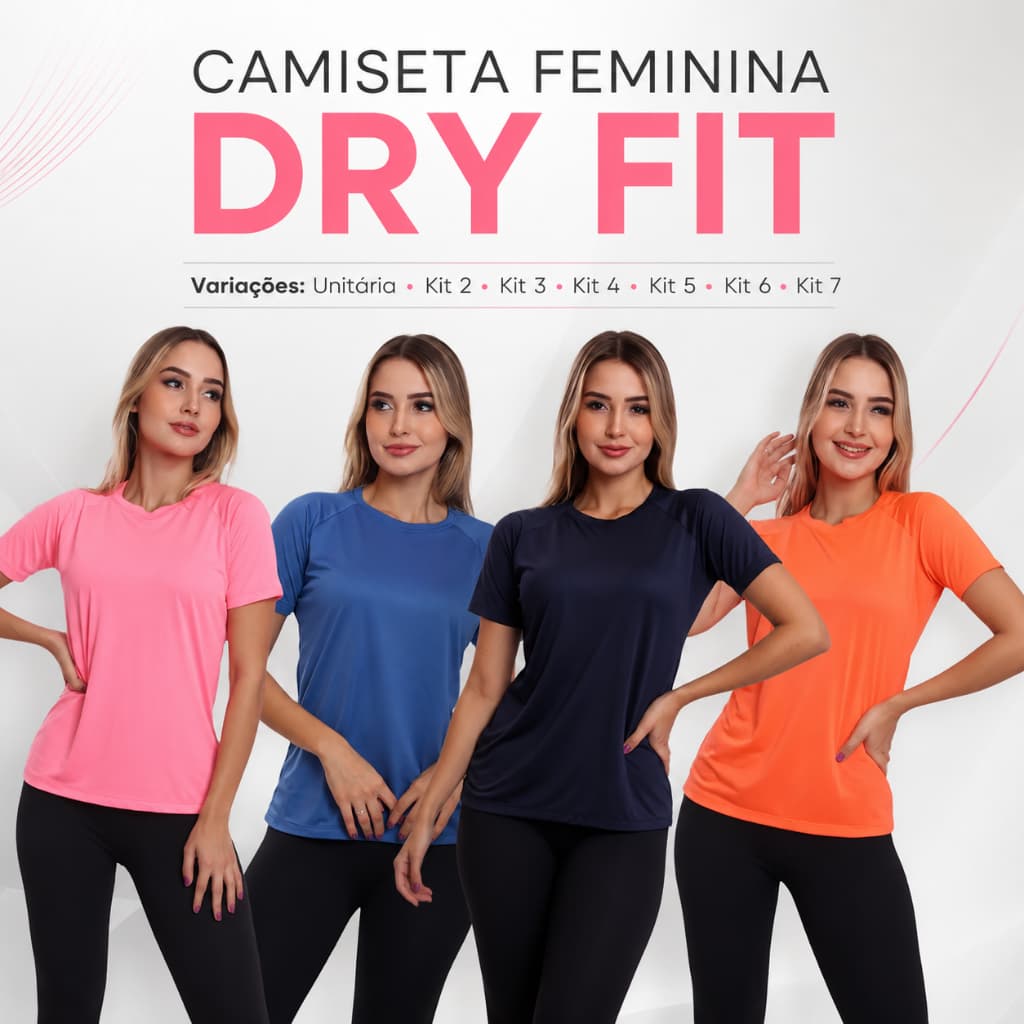 Camiseta Baby Look Feminina Esportiva Treino Academia, CrossFit, Corrida - GLK Sports