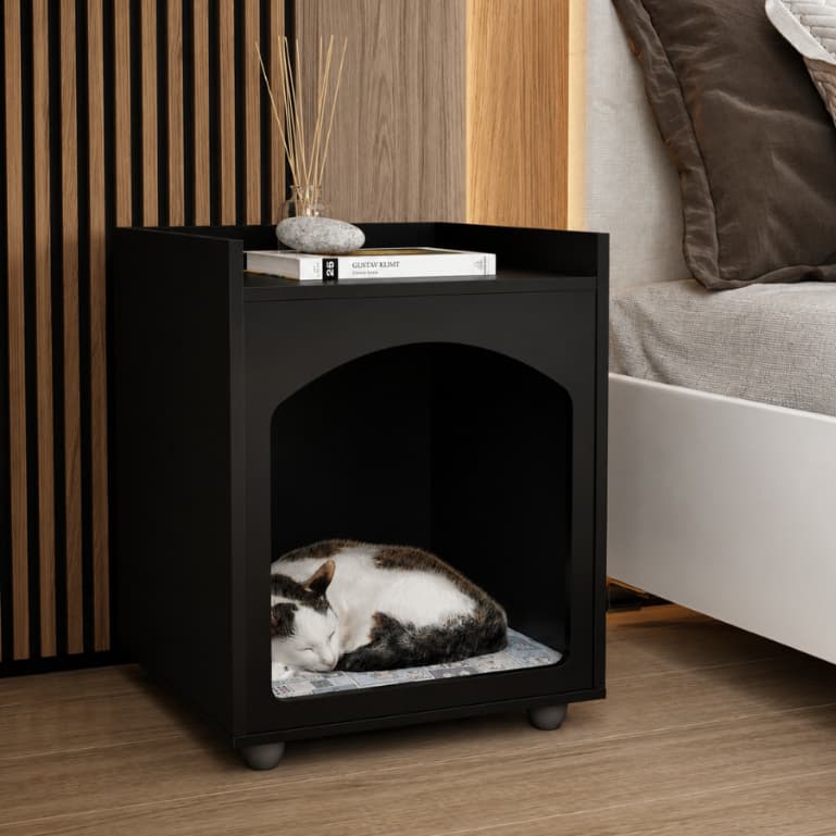 Mesa de Cabeceira Casinha Pet Moderna Cachorro/Gato