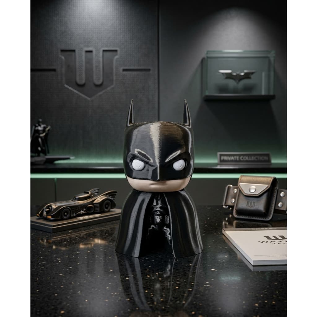 Boneco Decorativo Herói Noturno Estilo Batman Mini Colecionável 3D