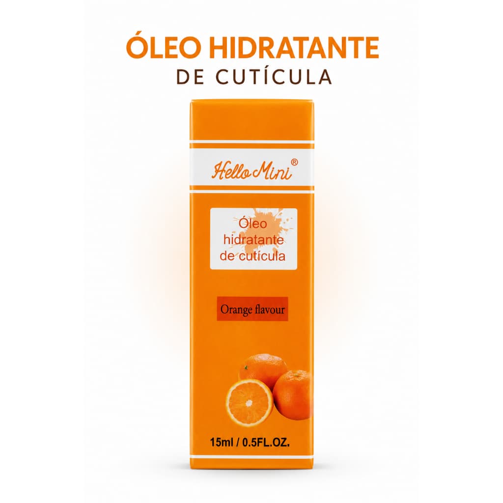Óleo Hidratante de Cutícula Hello Mini 15ml Óleo para Cutículas Hidratante Reparador Fortalecedor de Unhas Nutrição e Hi