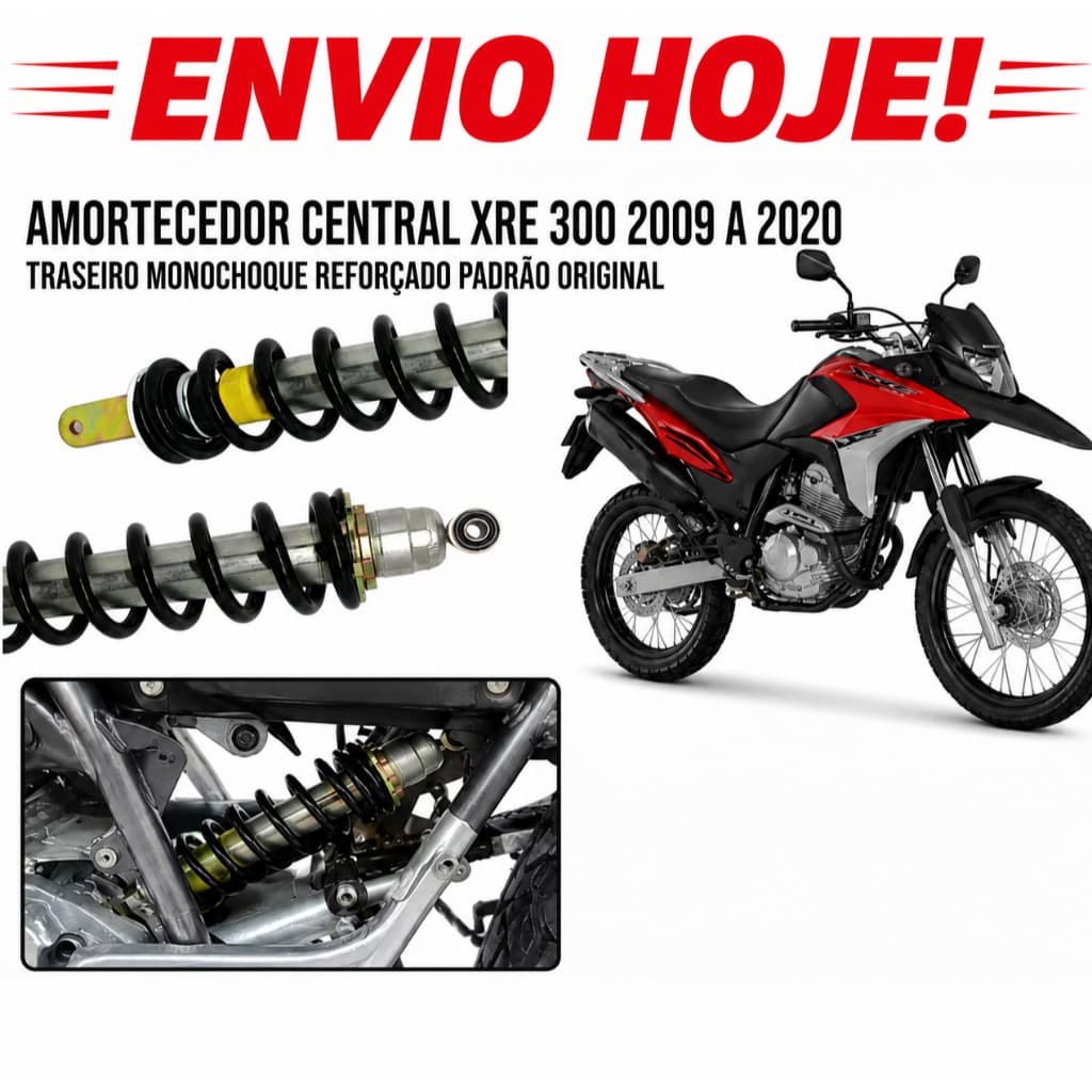 Amortecedor Central Xre 300 2009 Até 2020 Pro Link Smart Fox