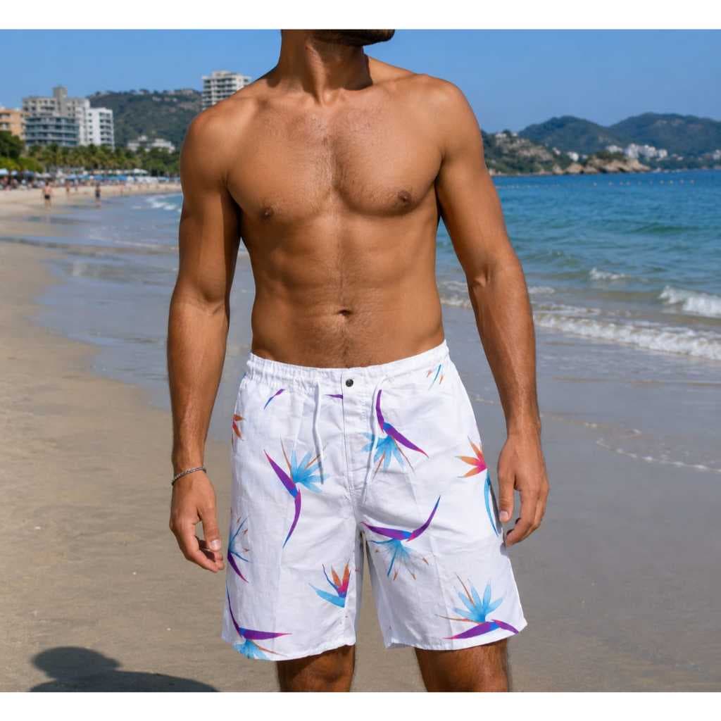 Kit Com 3 Bermudas Tactel Surf Estilo Havaiano Short Praia Seca Rápido Promoção