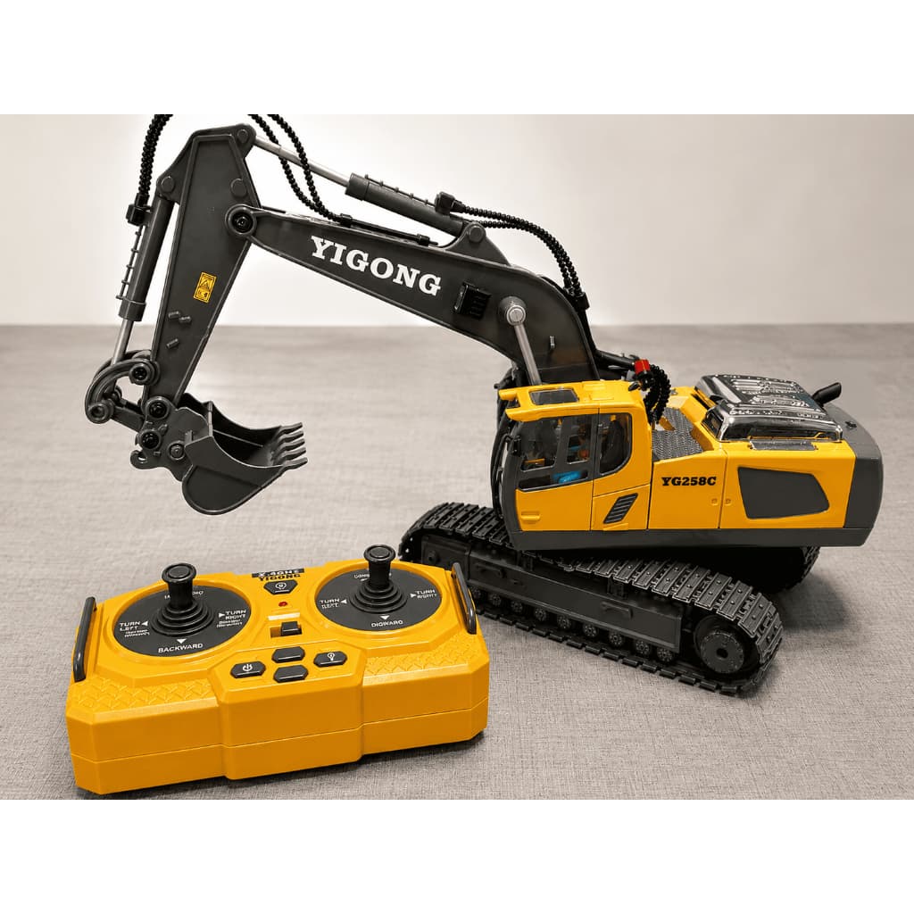 Escavadeira Controle Remoto Yigong Yg258c Amarela
