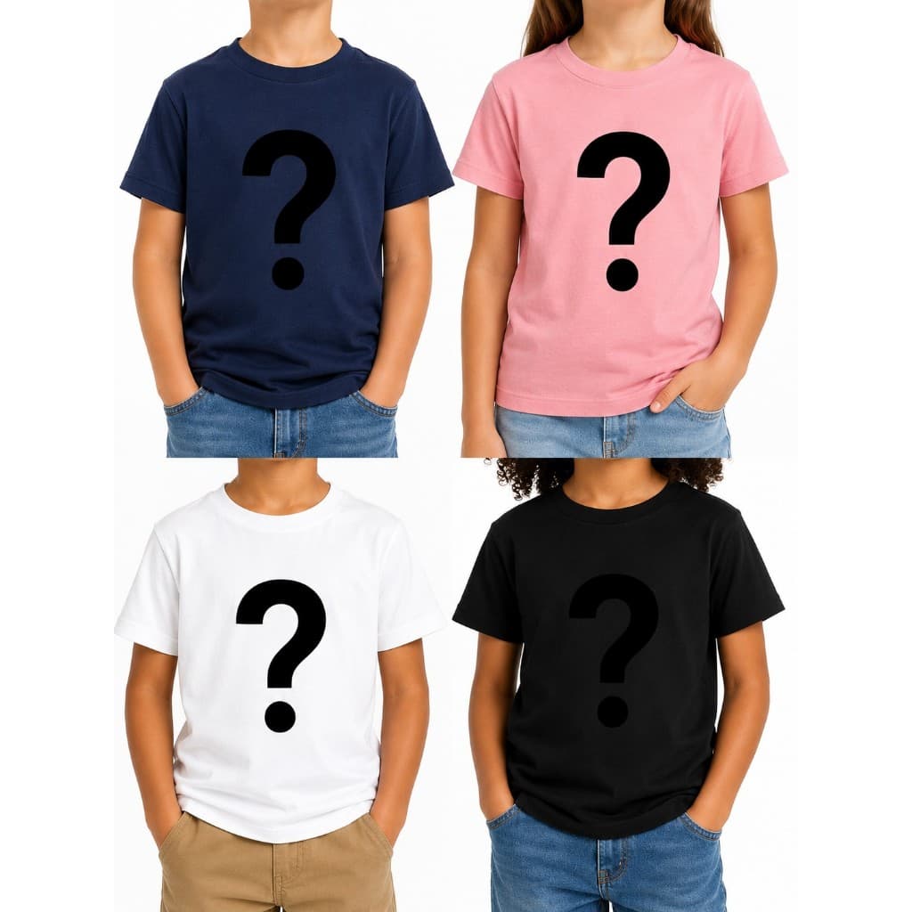 Combo 4 Camisetas Infantis Sortidas Personagens e Estampas Aleatórias Infantil