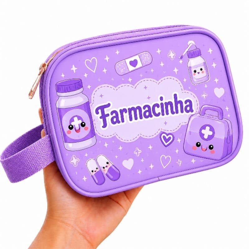 Necessaire Farmacinha Infantil  🩵 Porta Remédios Bebê para dia a dia ou viagem | Farmacinha Menino e menina