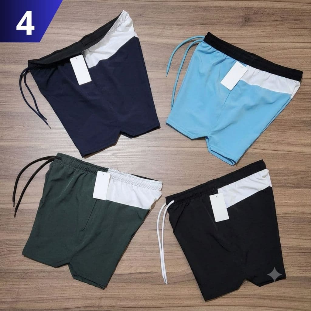 Bermudas Dry Fit de Alto Padrão Premium Casual Academia e Treinamento Externos e Internos
