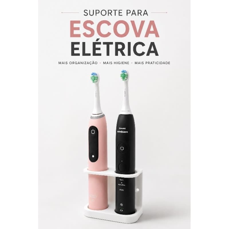 Suporte para escovas de dente (Oral-b io & Philips Sonicare)