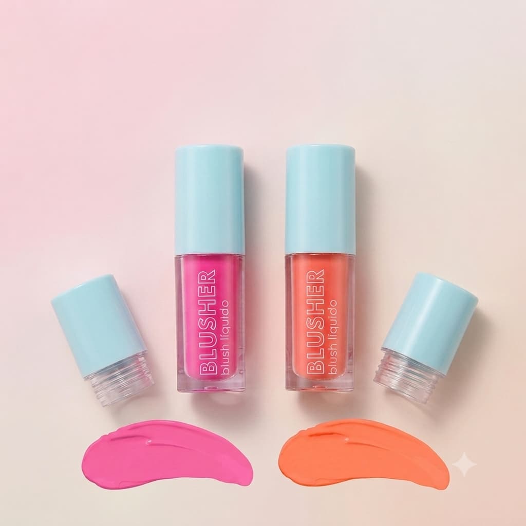 Blush Liquido Frederika Make Vegano Dermatologicamente Testado Efeito Natural Alta Pigmentacao