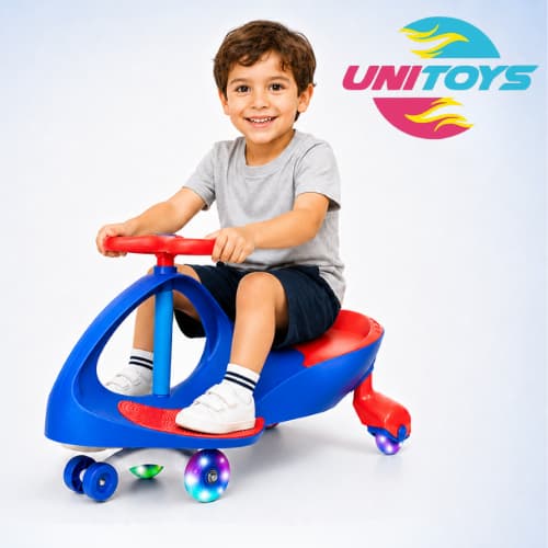 Carrinho Criança Gira Gira Infantil Rolimã 360 com Rodas de LED Suporta 100kg Menino e Menina Unitoys