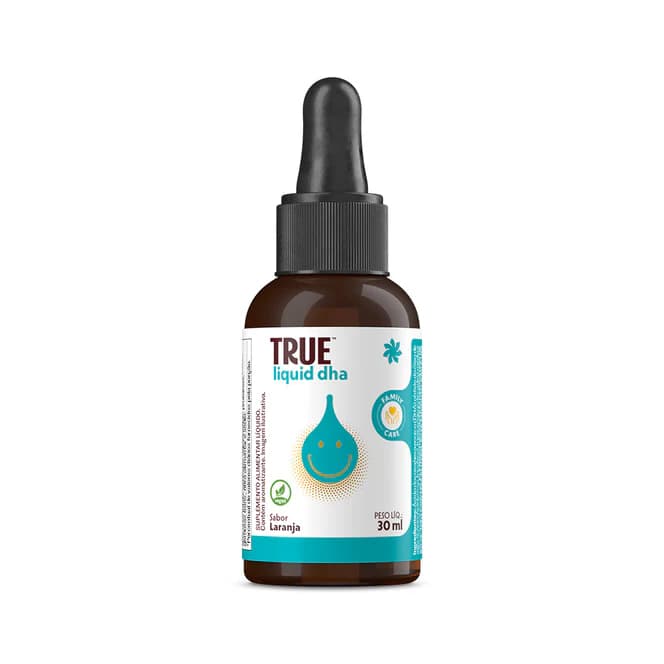 DHA Infantil Vegano Gotas True Liquid Sem Óleo de Peixe 30ml