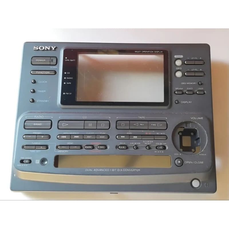 placa teclas frontal personal system sony zs-7