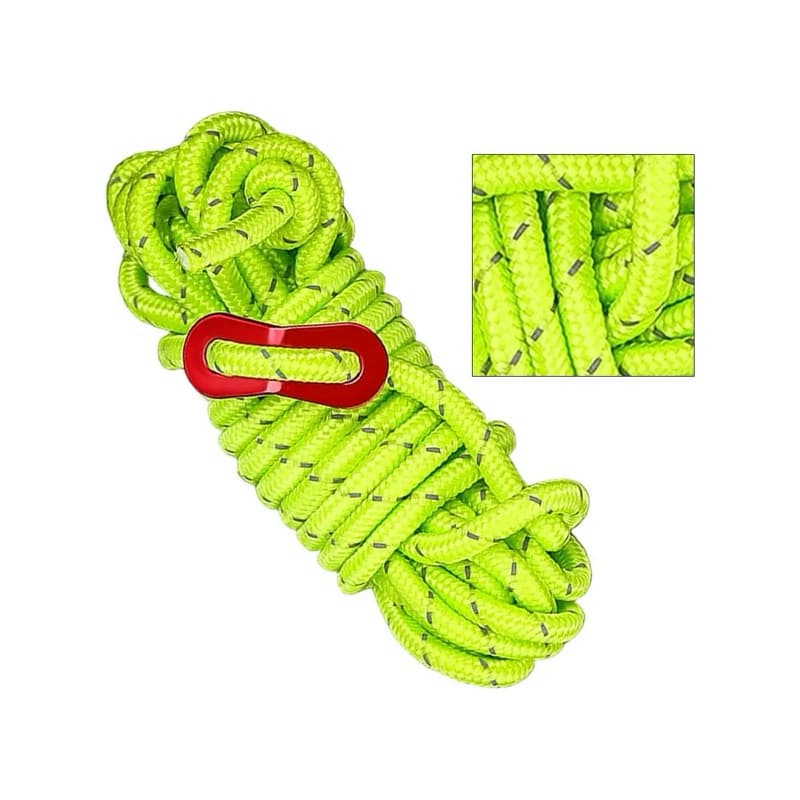 Kit Cordas Refletivas para Barraca de Camping 3mm x 4m | Cores Sortidas