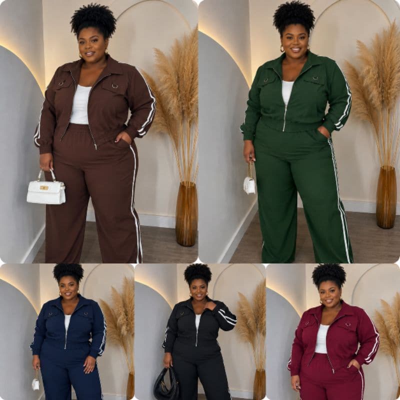 Conjunto de frio plus size G1 ao G3 marrant