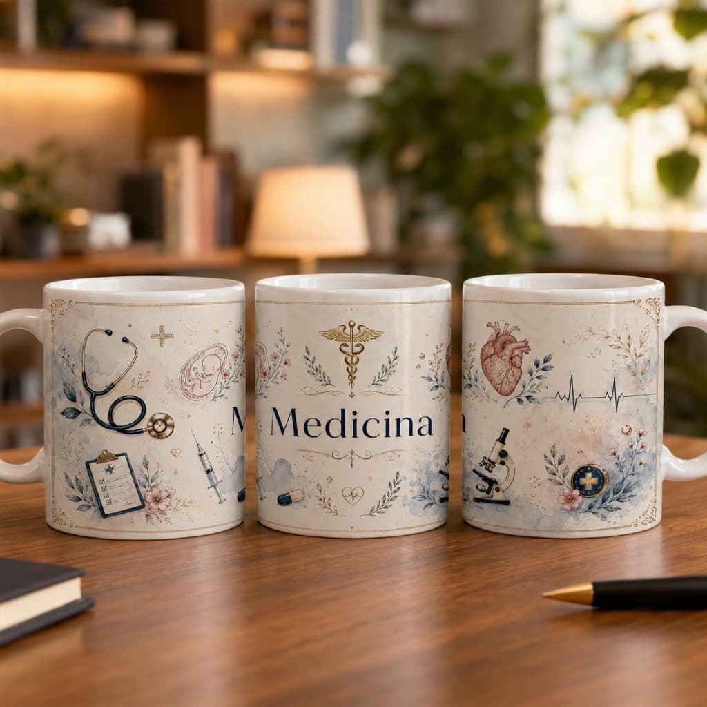 Caneca Medicina 325ml – Presente para Médico, Estudante e Formando em Medicina