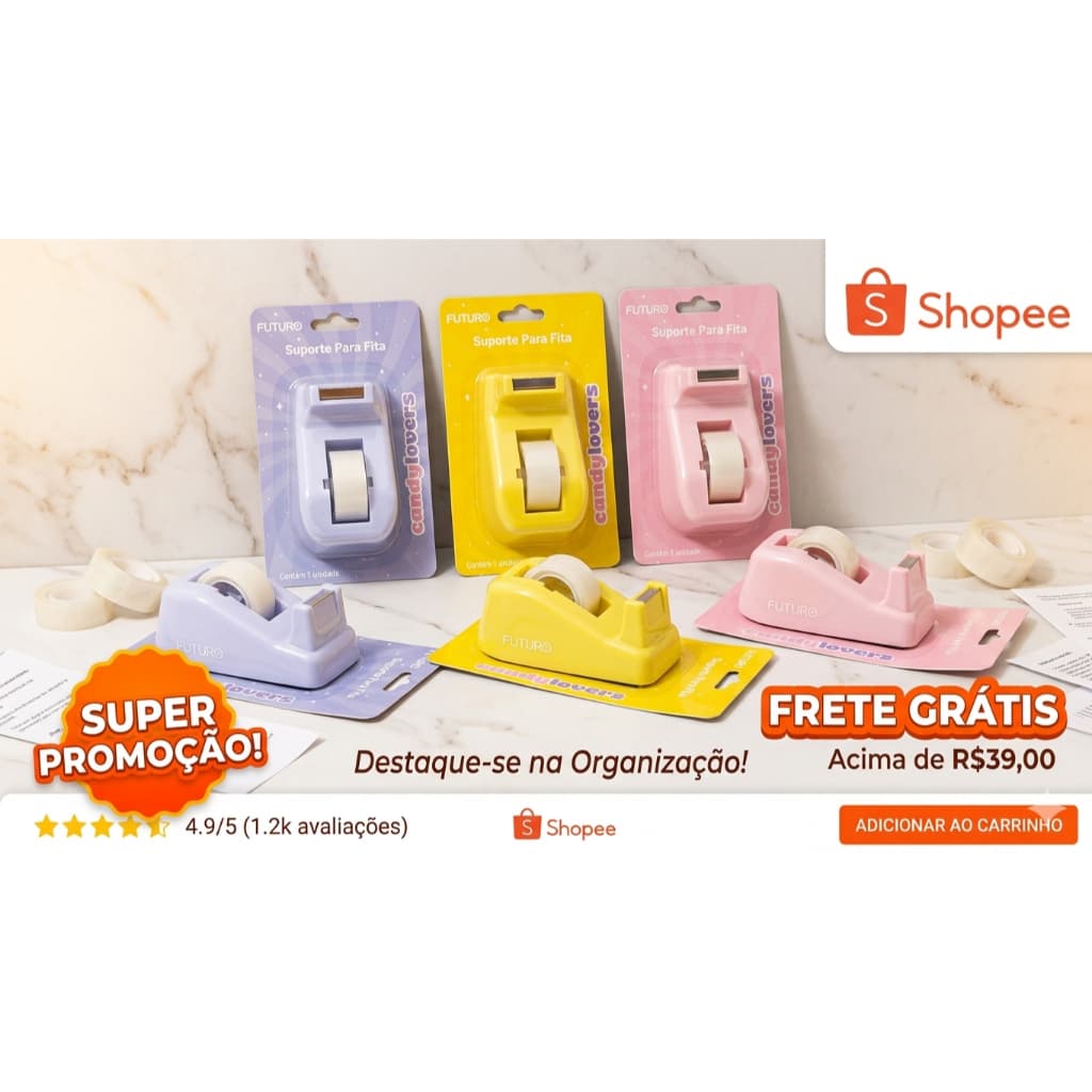 Suporte para fita adesiva pequeno Candy Lovers