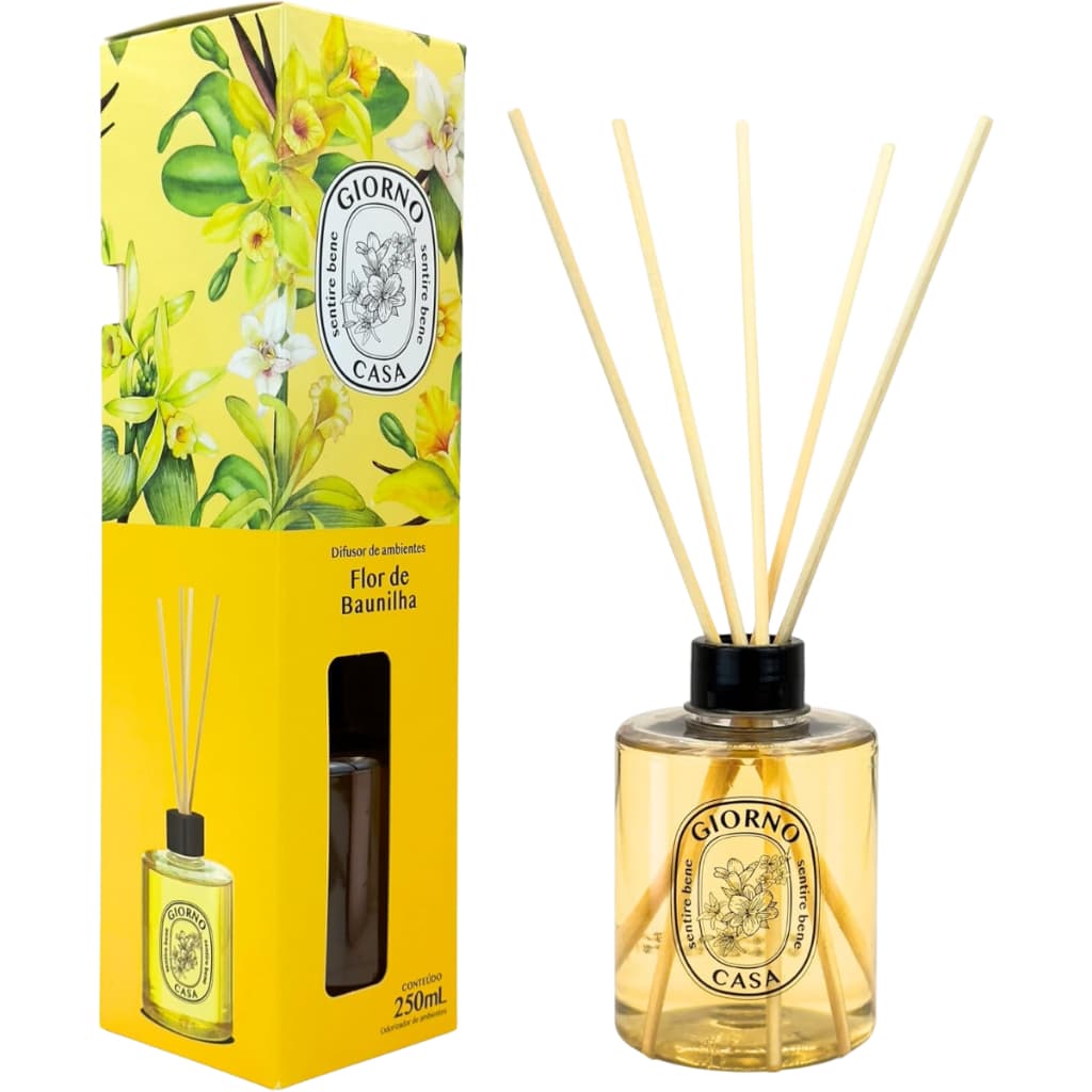 Difusor de Ambientes Flor de Baunilha -Giorno Casa 250ml