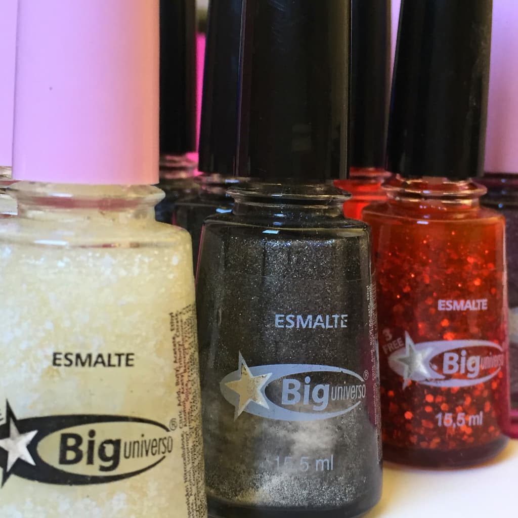 Big Universo Kit Esmaltes Glitter 3 Free 15,5ml