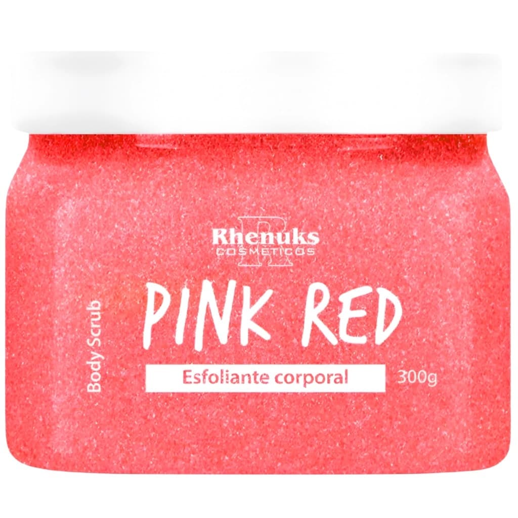 Esfoliante Corporal Pink Red Rhenuks 300g Body Scrub Esfoliante para o corpo hidratante pele macia e ronovada