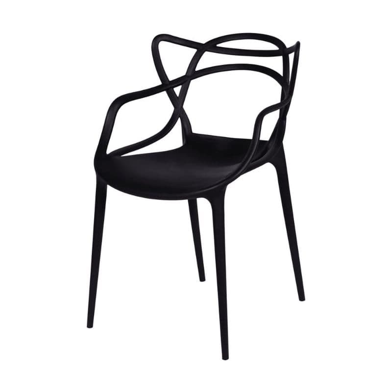 Cadeira Allegra Designer Com Braço Polipropileno Moderna Cozinha Jantar Sala Varanda Suporta Até 120kg