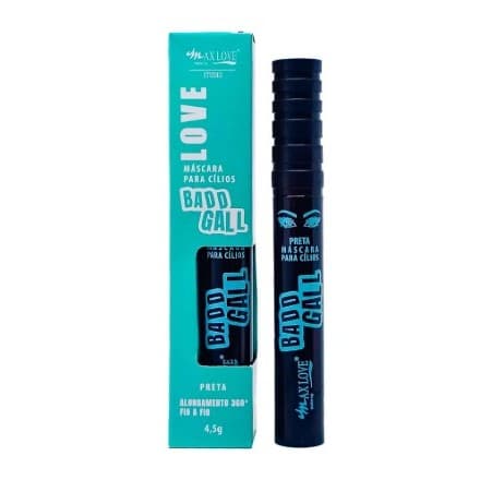 Máscara Para Cílios Bad Gall Max Love Preta 4,5g
