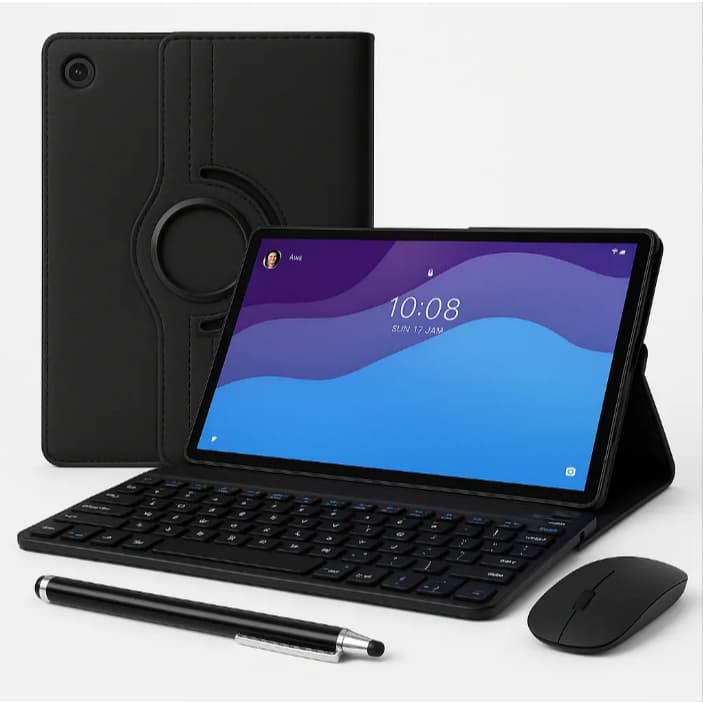 Capa Com Teclado+ Mouse +caneta P Tablet Samsung S10 Lite
