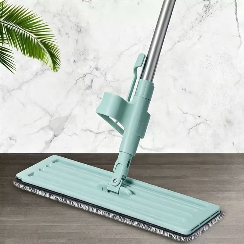 Mop Plano Espremedor Automático Sem Mãos Molhadas