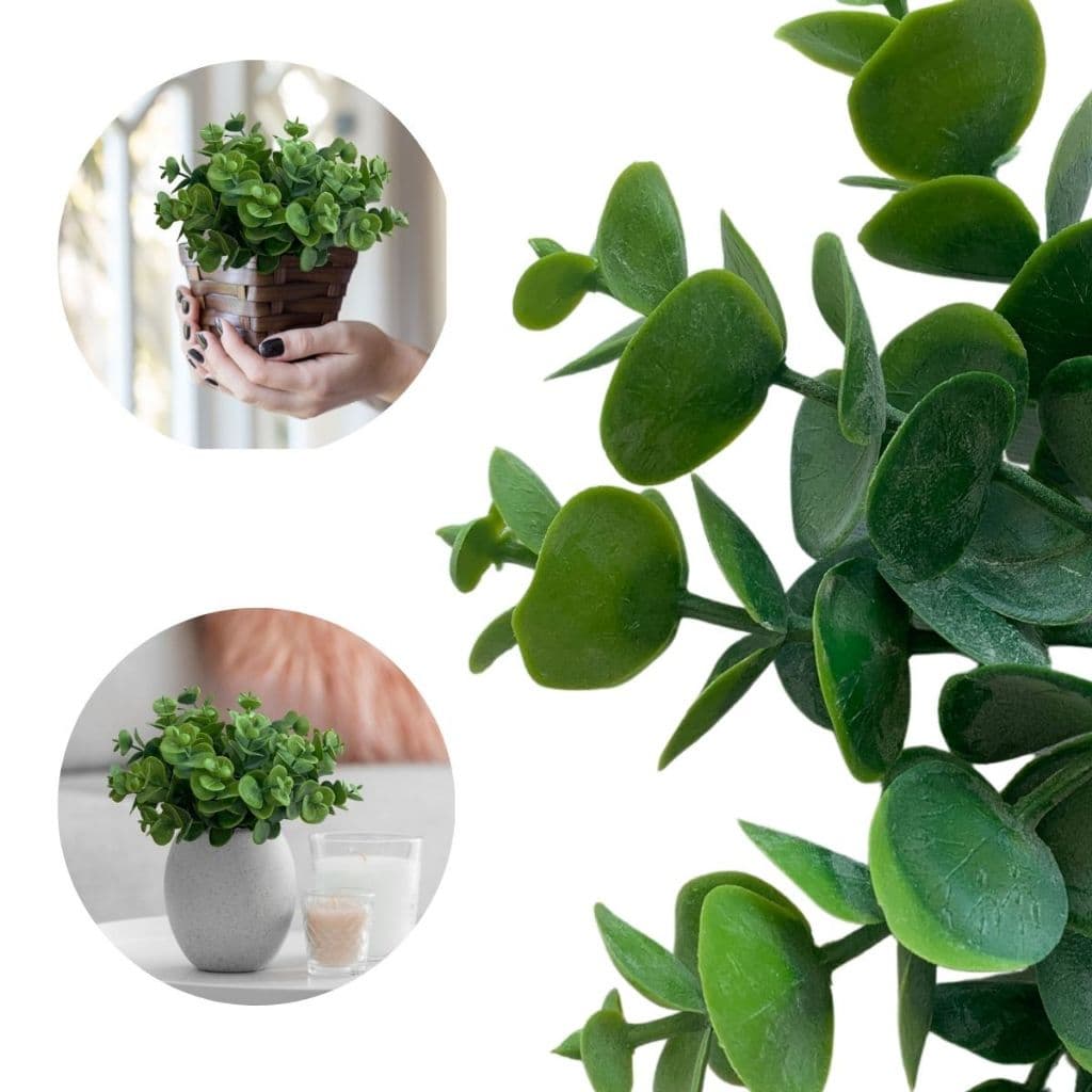 Planta Artificial de Mini Suculenta Realista Picks para Decoração de Arranjos com Flores Artificiais