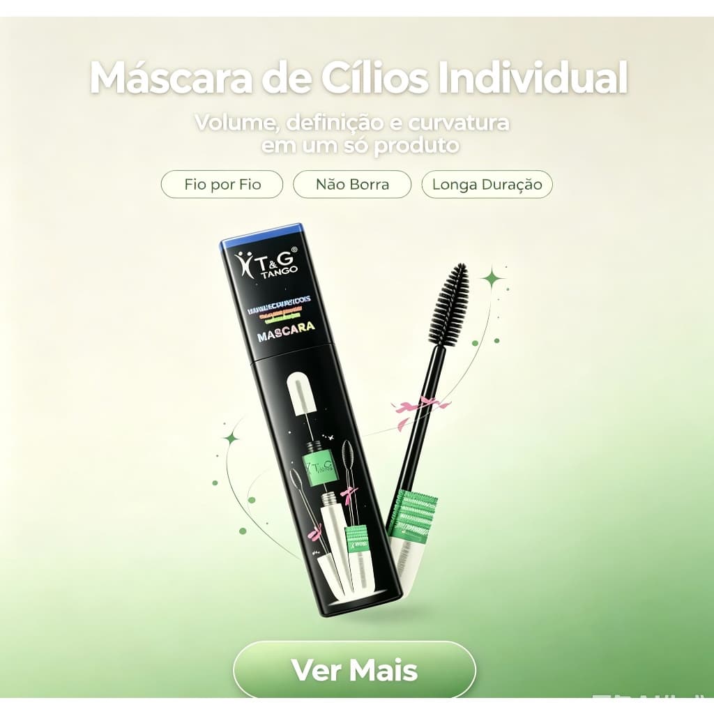 Máscara Para Cílios A Prova D’Água 2 em 1 4D Tango