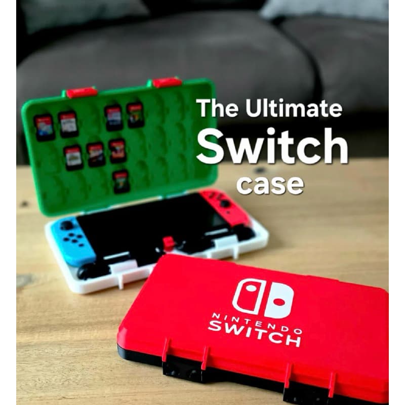 Case Estojo Nintendo Switch com 24 Jogos Mario Zelda Pikachu Pokémon