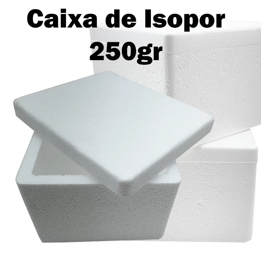 50 Caixas Isopor Pequenas 250ml - Leve e Prática com Tampa Branca