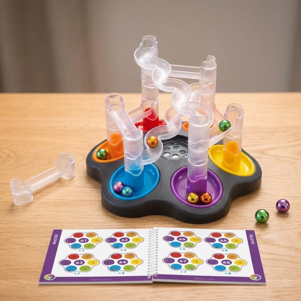 Jogo de construção Dropzone educativo pistas de bolinhas desafios de engenharia lógica infantil 8+