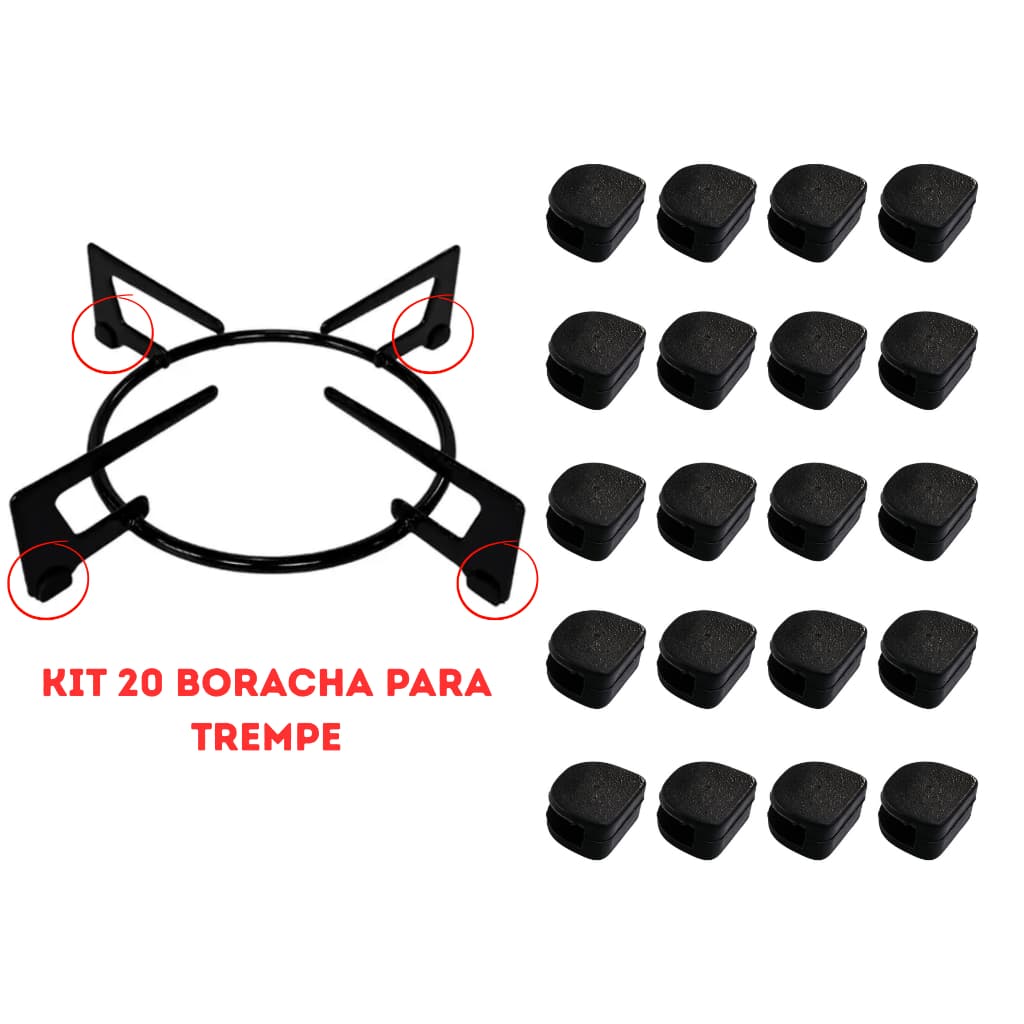 Borracha Suporte da Trempe Grade Grelha Cooktop Fogão Fischer