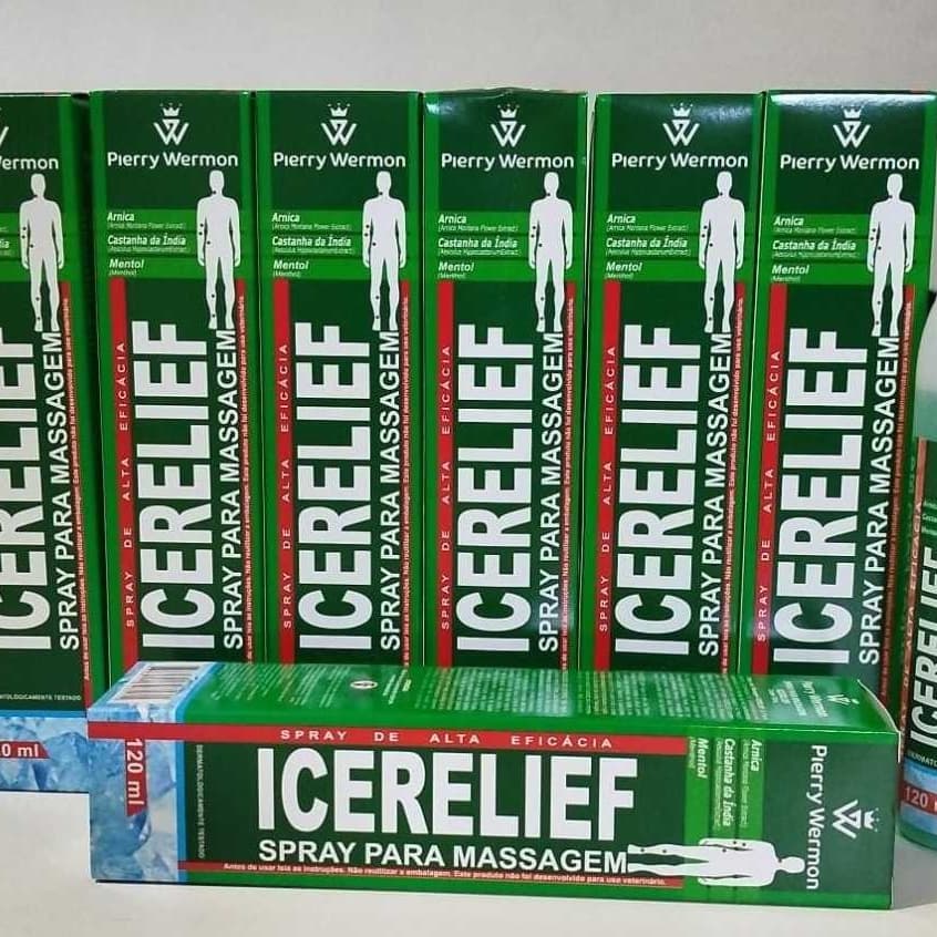 Kit  Spray forte Para Massagem icerelief com Arnica 120 ml