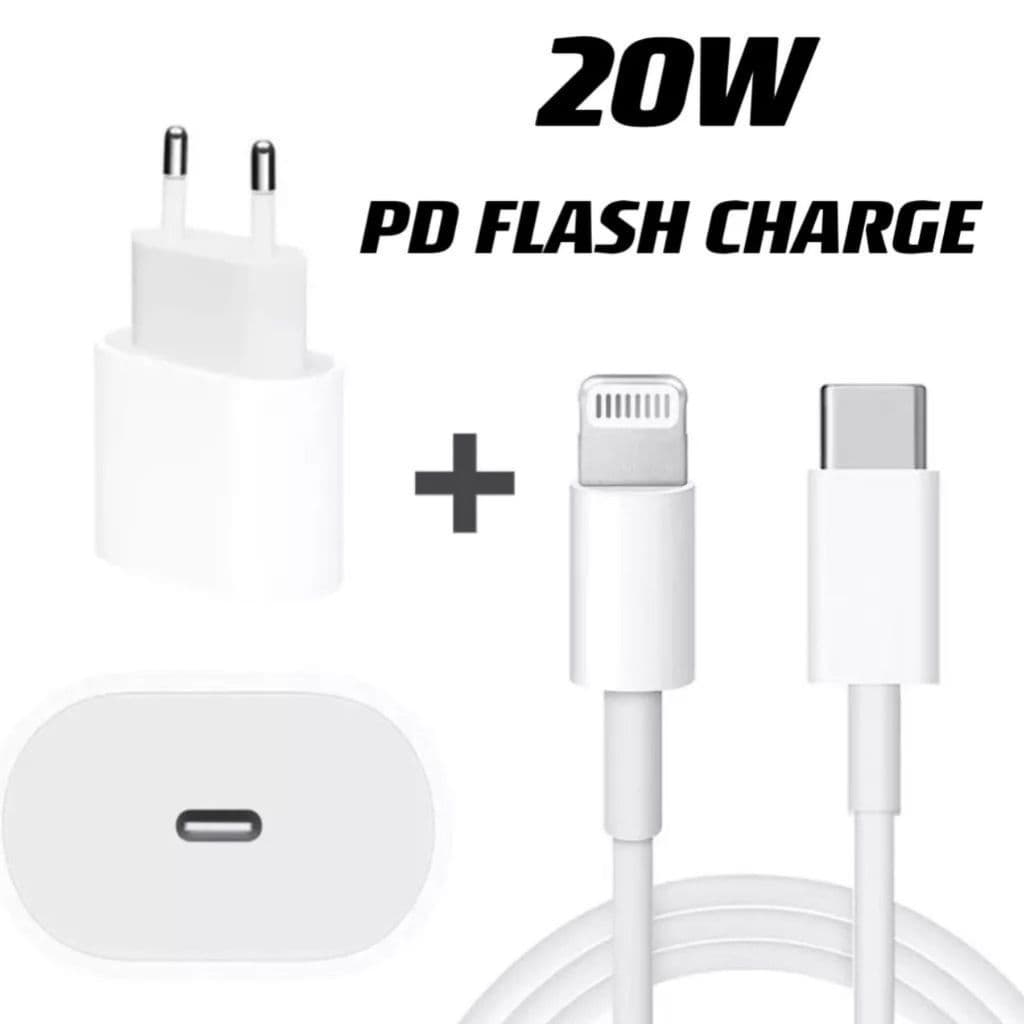 Carregador Para iPhone Fonte + Cabo 25w PD Turbo Rapido Tipo C Lightning