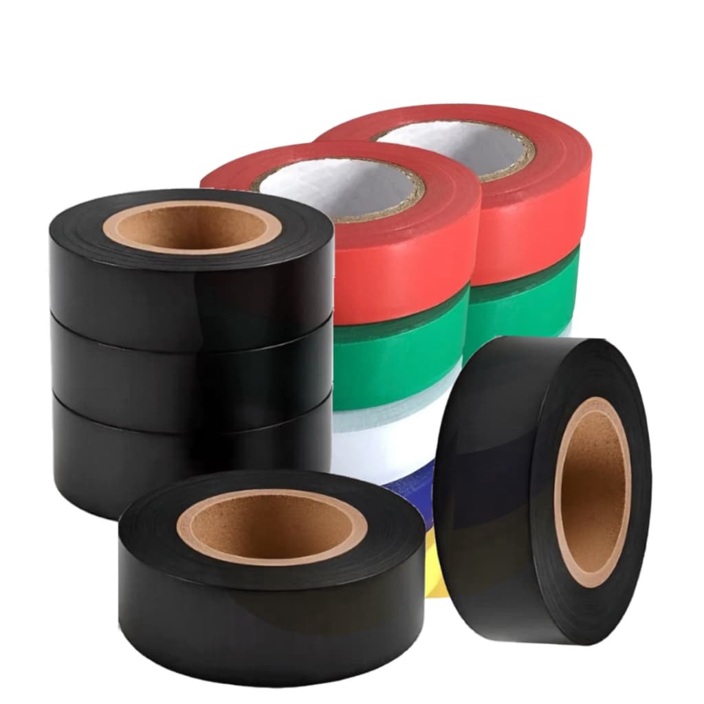 Fita Isolante Preta 5m + Fita Isolante Colorida 5m - 20 unidades