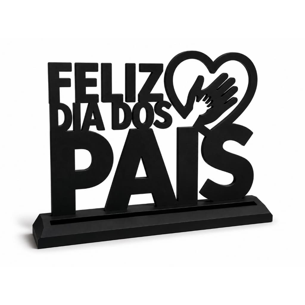 Placa Decorativa Feliz Dia dos Pais | Presente Criativo para o Papai