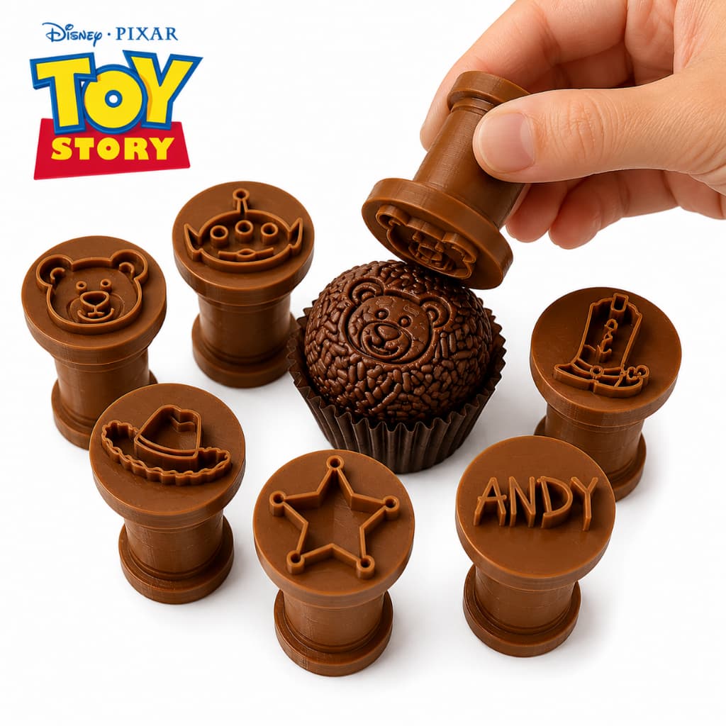 Kit de Carimbo para Doces / Brigadeiro | Toy Story | Temático