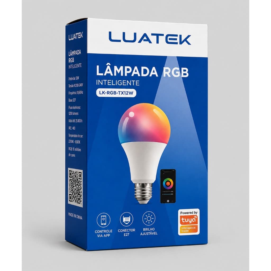 Lampada Inteligente Luatek / LK RGB-TX12W