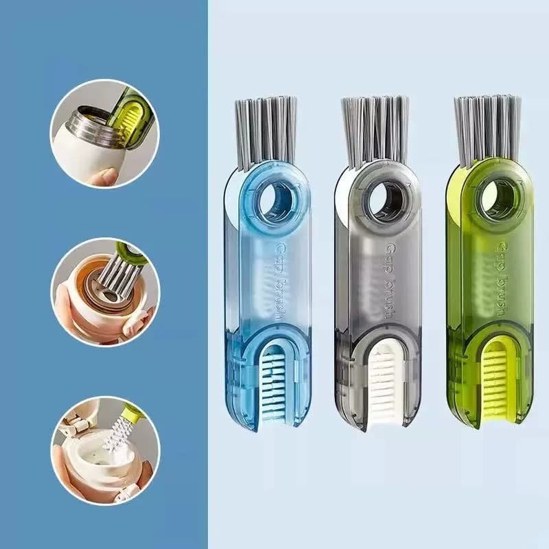 Escova Limpador 3 em 1 Dobravel Bico Garrafa Mamadeira/Escova De Limpeza Multiuso 3 Em 1 De Lacunas De Garrafas