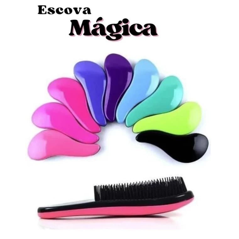 Escova Mágica com Cabo para Desembaraçar Cabelos/Banho / Pente para Penteados / Instrumento de Salão