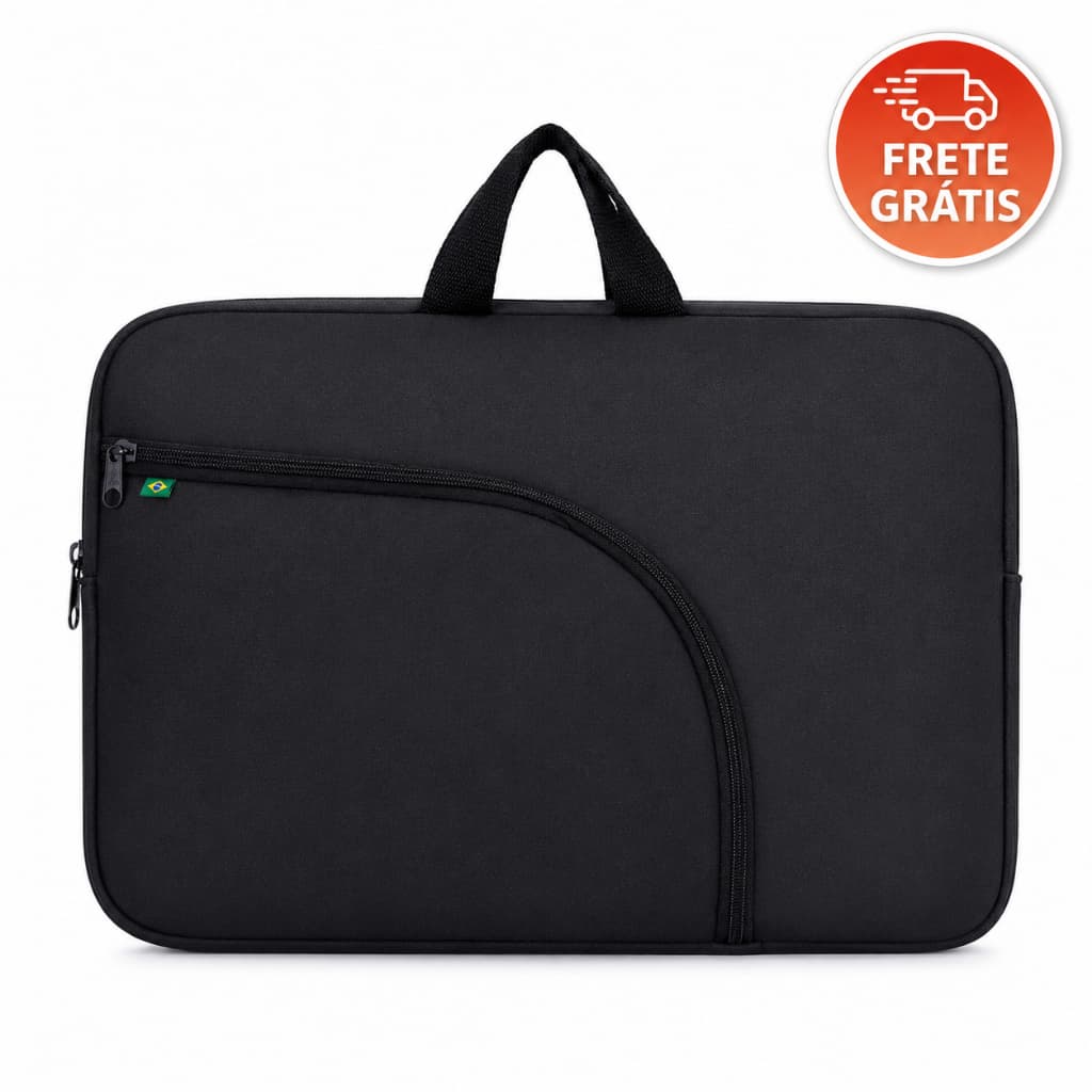 Bolsa Case para Notebook 14 15.6 17 Polegadas Capa Protetora com Alça e Bolso MacBook Laptop